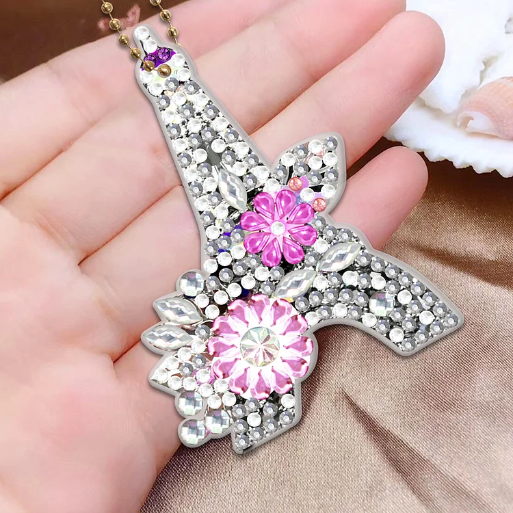Diamond Painting Keychain DIY Double-sided Special-shaped Drill Key Ring  Pendant