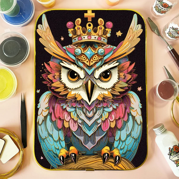 DIY Cloisonne Kit - Owl Pattern - Perfect Craft for Home Decor & Unique Gift