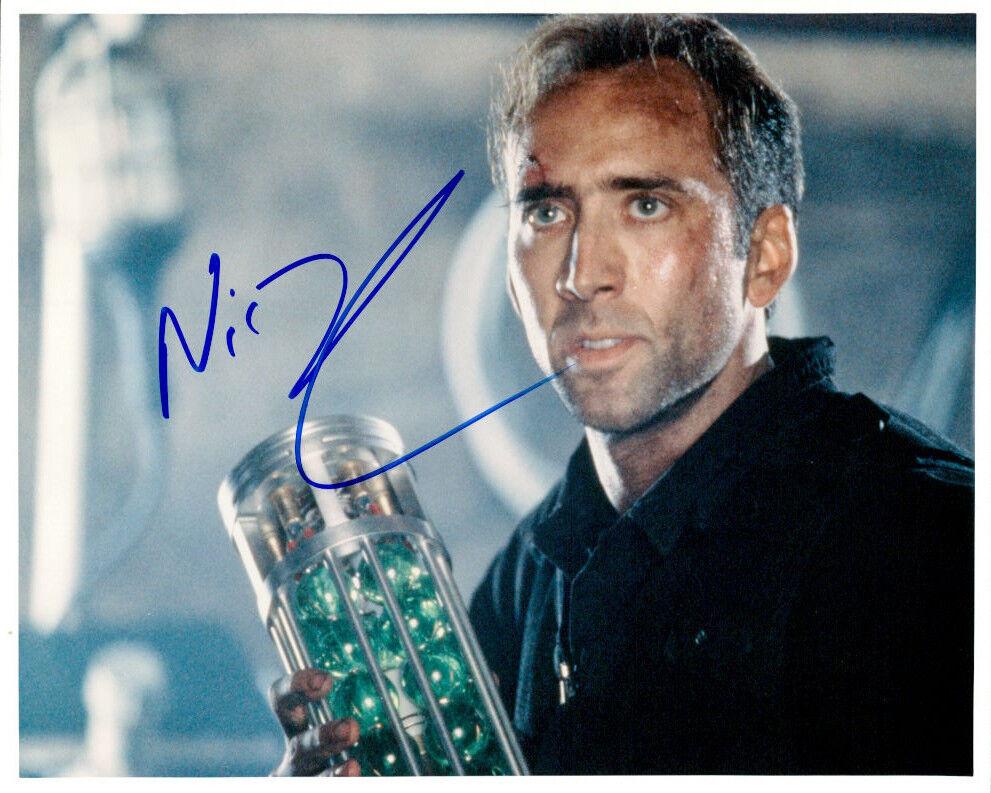 Nicholas Cage (The Rock) signed authentic 8x10 Photo Poster painting COA