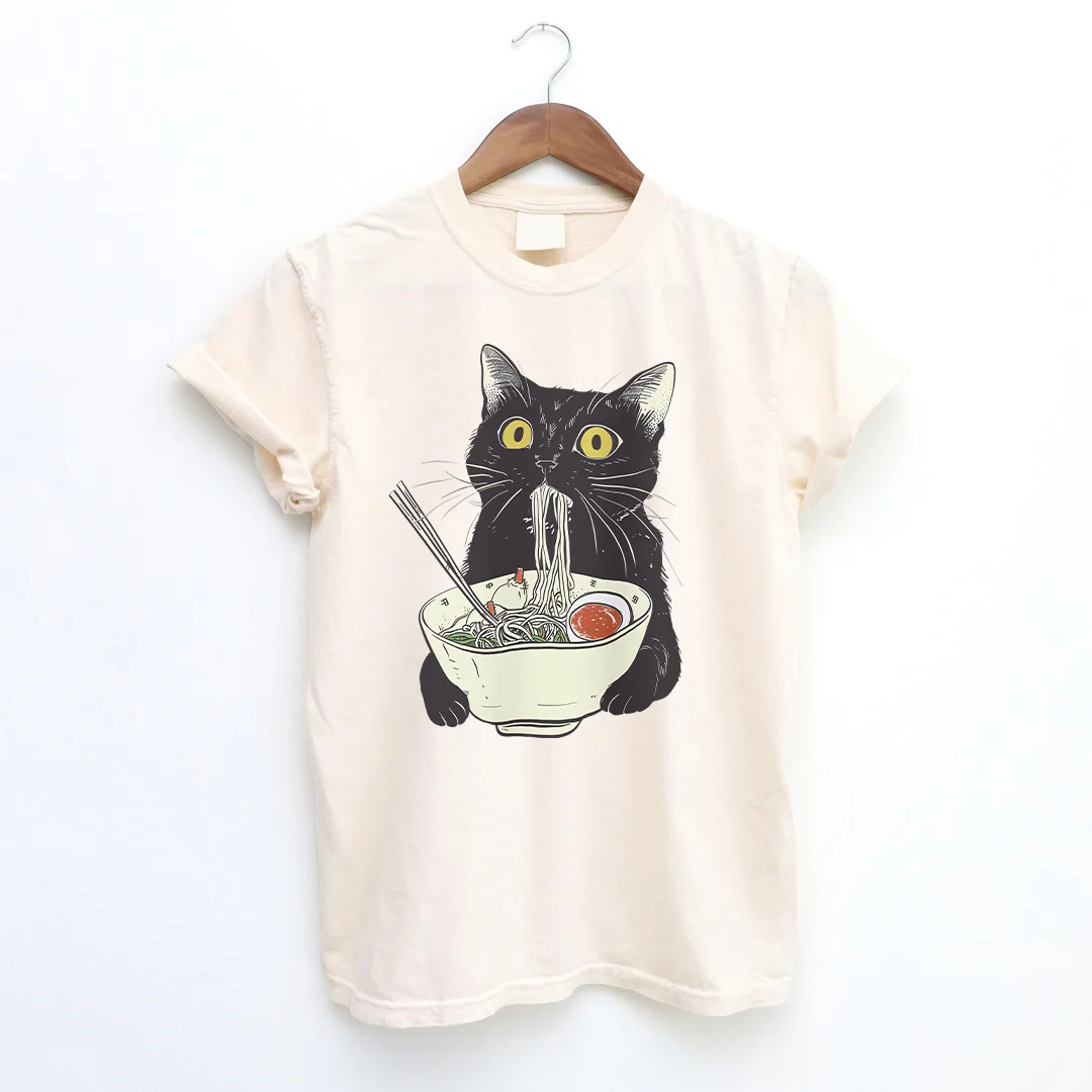 Kawaii Ramen Cat T-shirt