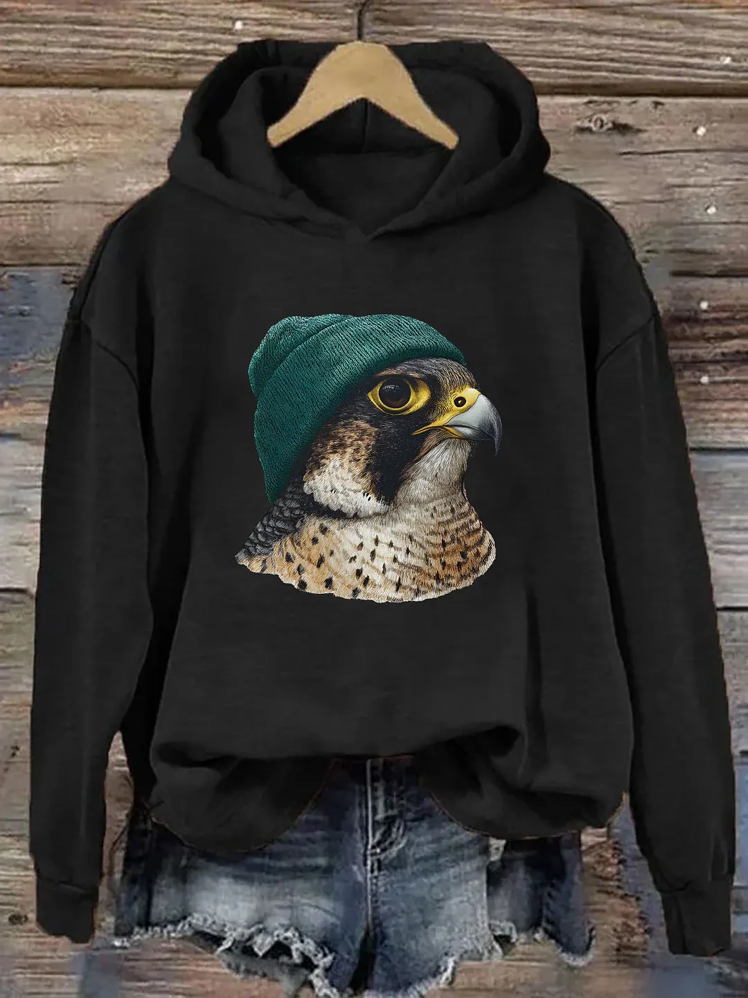 Retro Peregrine Birding Hoodie