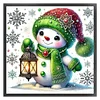 Cute Snowman-18CT Stamped Cross Stitch 30*30cm/11.81*11.81in