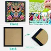Diamond Painting-DIY Special Shaped Drill Rose Surrounded Mandala Owl with Frame(29x29cm)