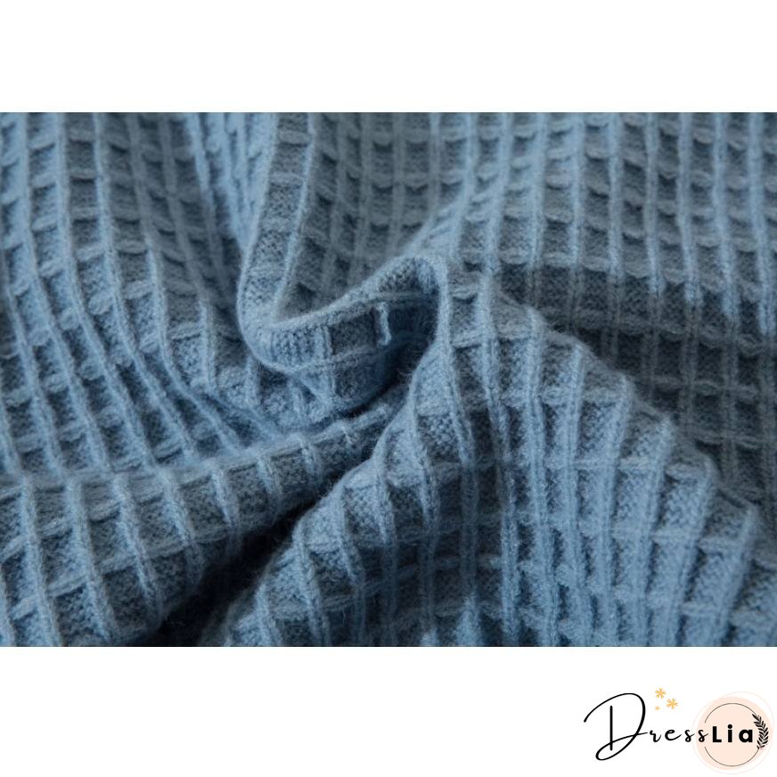 Label Textured Turtleneck Sweater