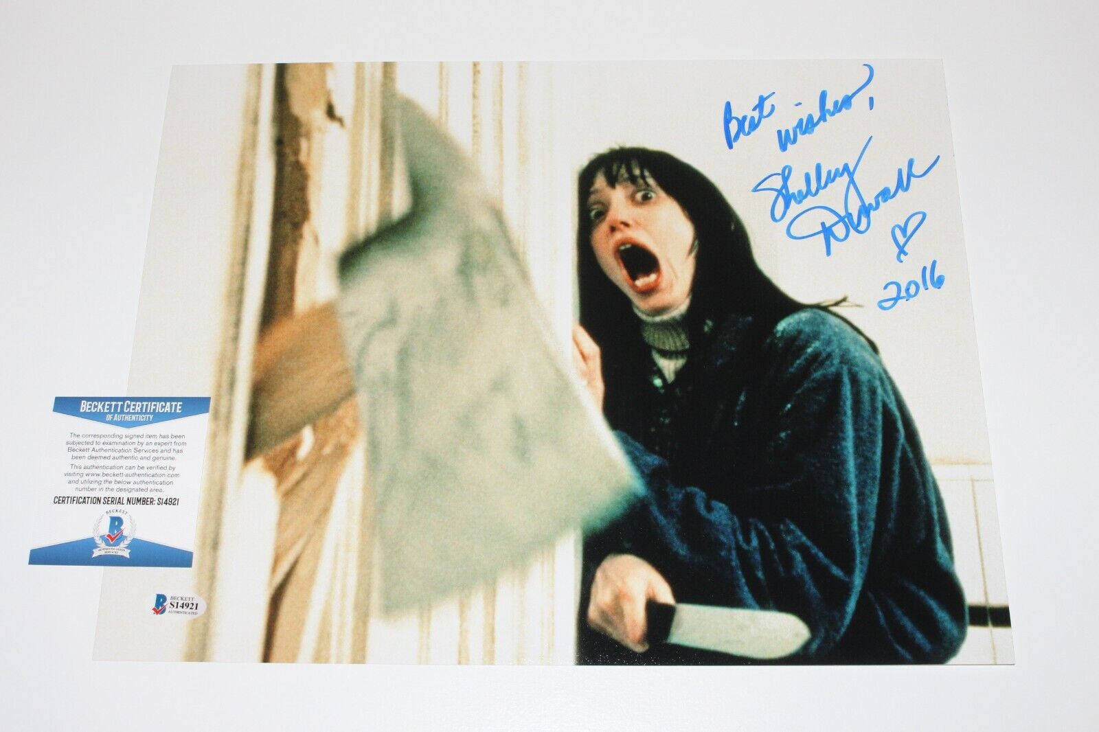 SHELLEY DUVALL SIGNED THE SHINING MOVIE 11x14 Photo Poster painting 1 BECKETT COA WENDY TORRANCE