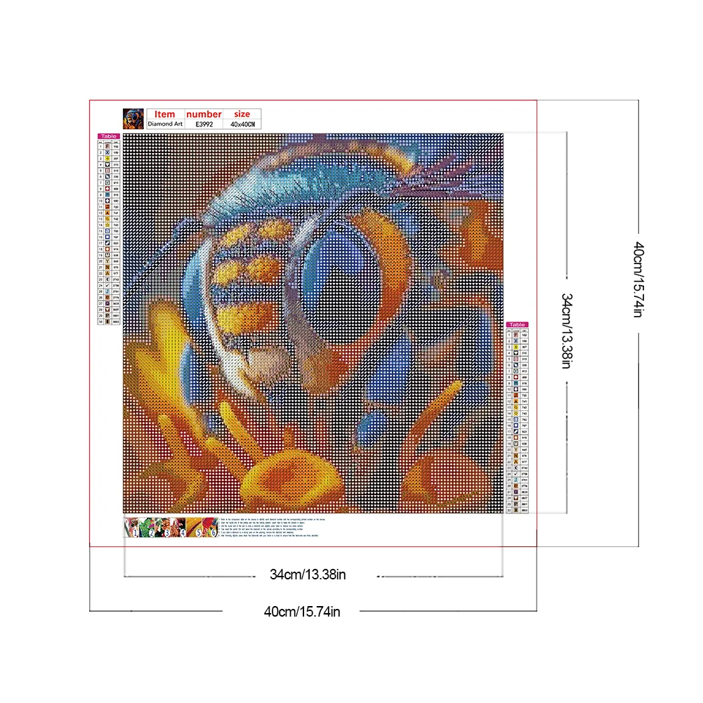 Diamond Painting - Full Round Drill - Bumblebee(Canvas|40*40cm)