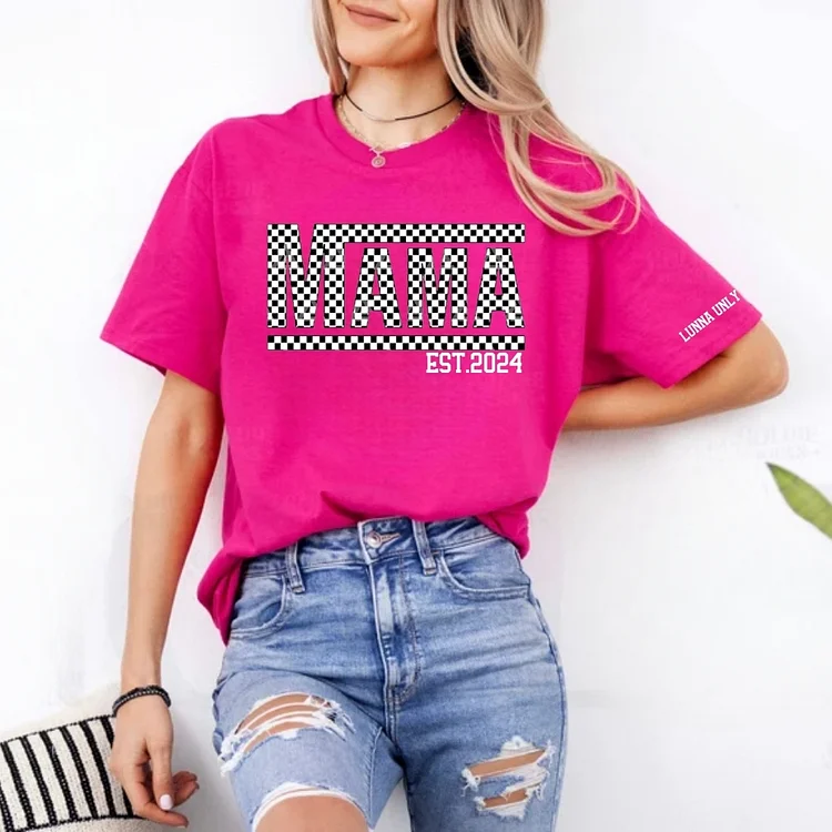 Mama Loose fit T-Shirt Racing Mama T-shirt Design, Race Mama Sublimation, Retro Mama