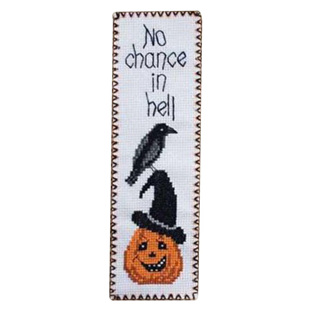 

Halloween - 14CT Counted Cross Stitch - Double-sided Bookmark, 501 Original