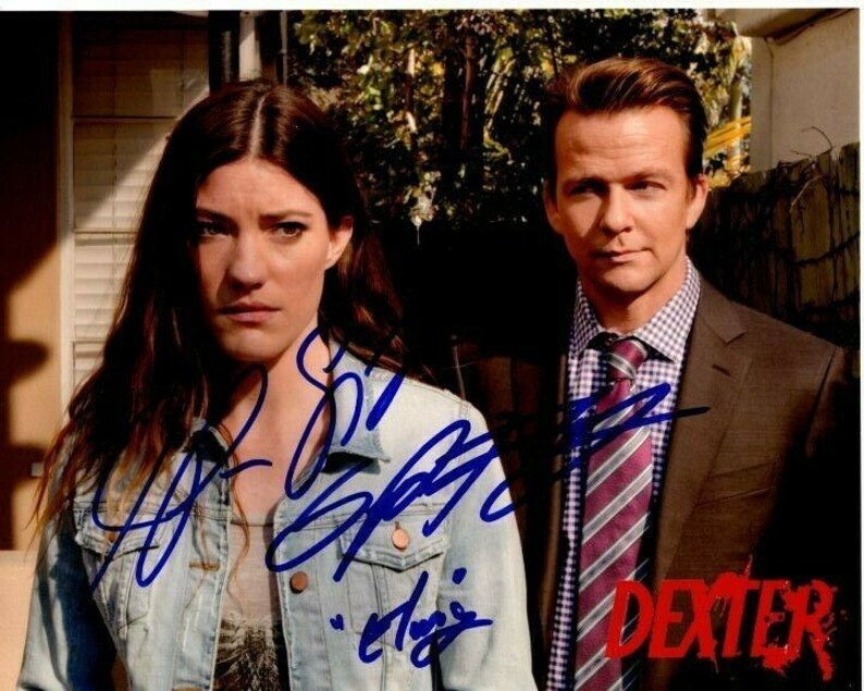 Sean patrick flanery and jennifer carpenter signed autographed dexter Photo Poster painting