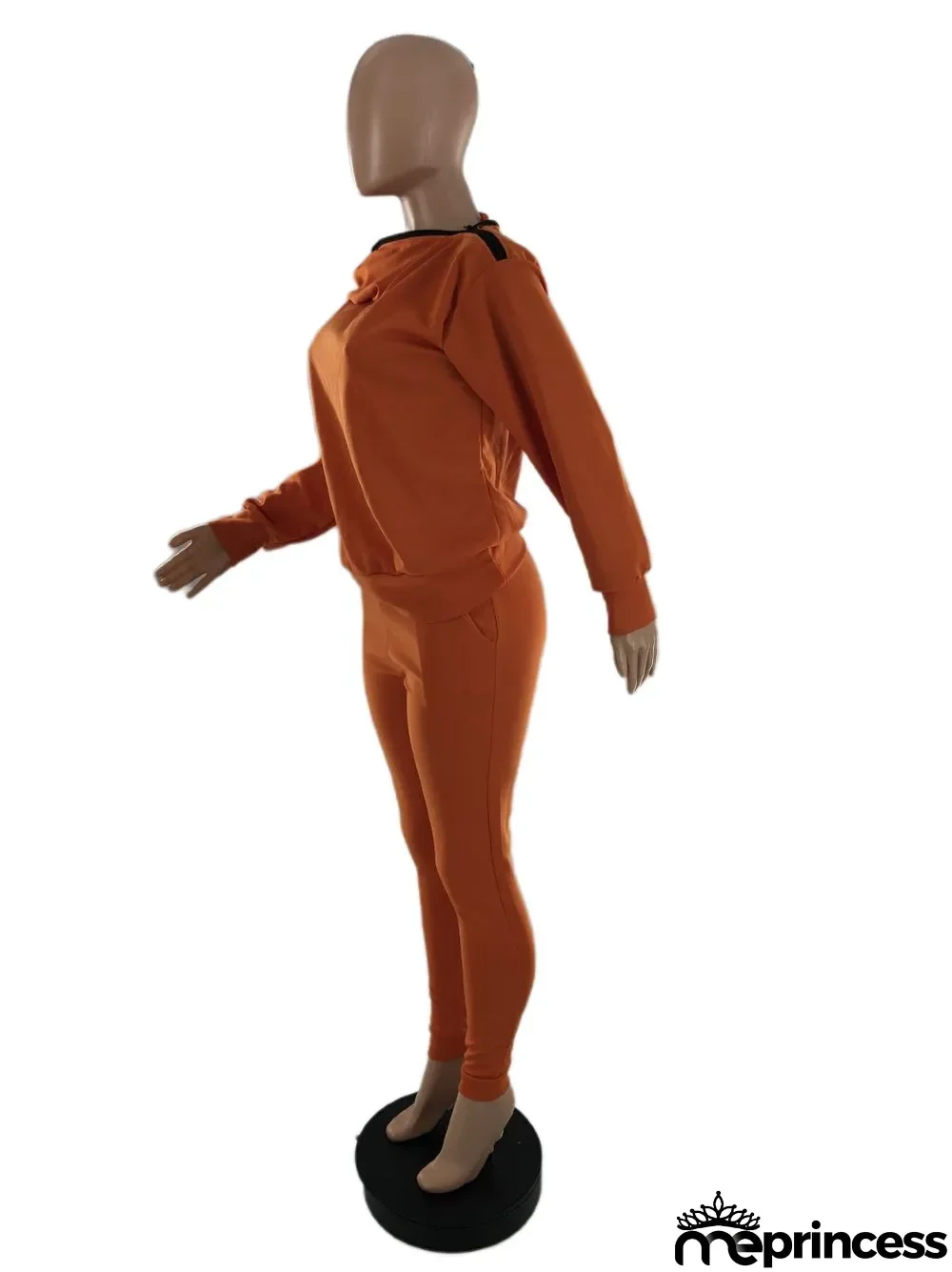 Plus Size Pink Letter Print Casual Two Piece Pants Set