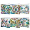 uk.everydayedeals 6Pcs DIY Diamond Painting Greeting Card - Owl Family