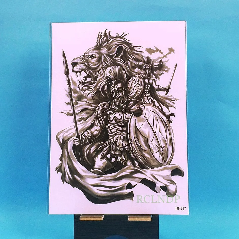 Waterproof Temporary Tattoo Sticker Tribal Totem Fake Tatto Flash Tatoo on Body Back Leg Arm belly large size for Women Men girl