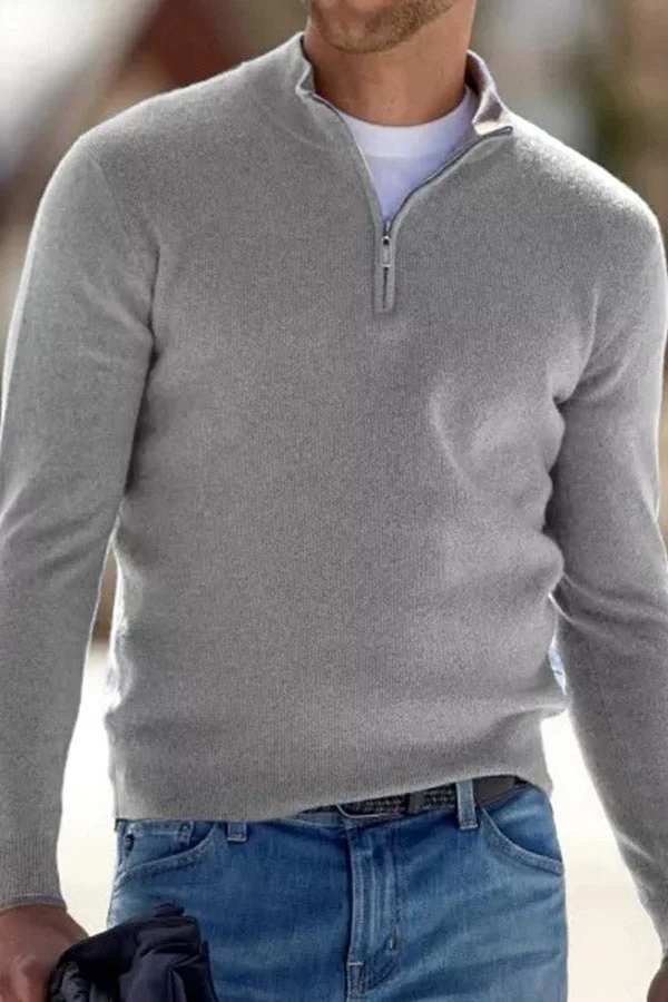 quarter zipper sweater