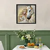 Pearl White Horse 5D DIY Diamond Art Painting Kit Partial Drill 30x30cm