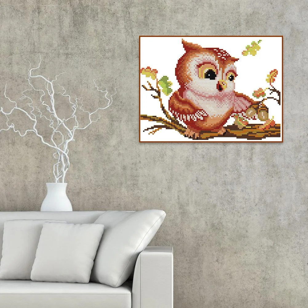 14ct Stamped Cross Stitch - Tree Bird(27*19cm)