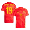 LAMINE YAMAL #19 Spain Home Soccer Jersey EURO 2024