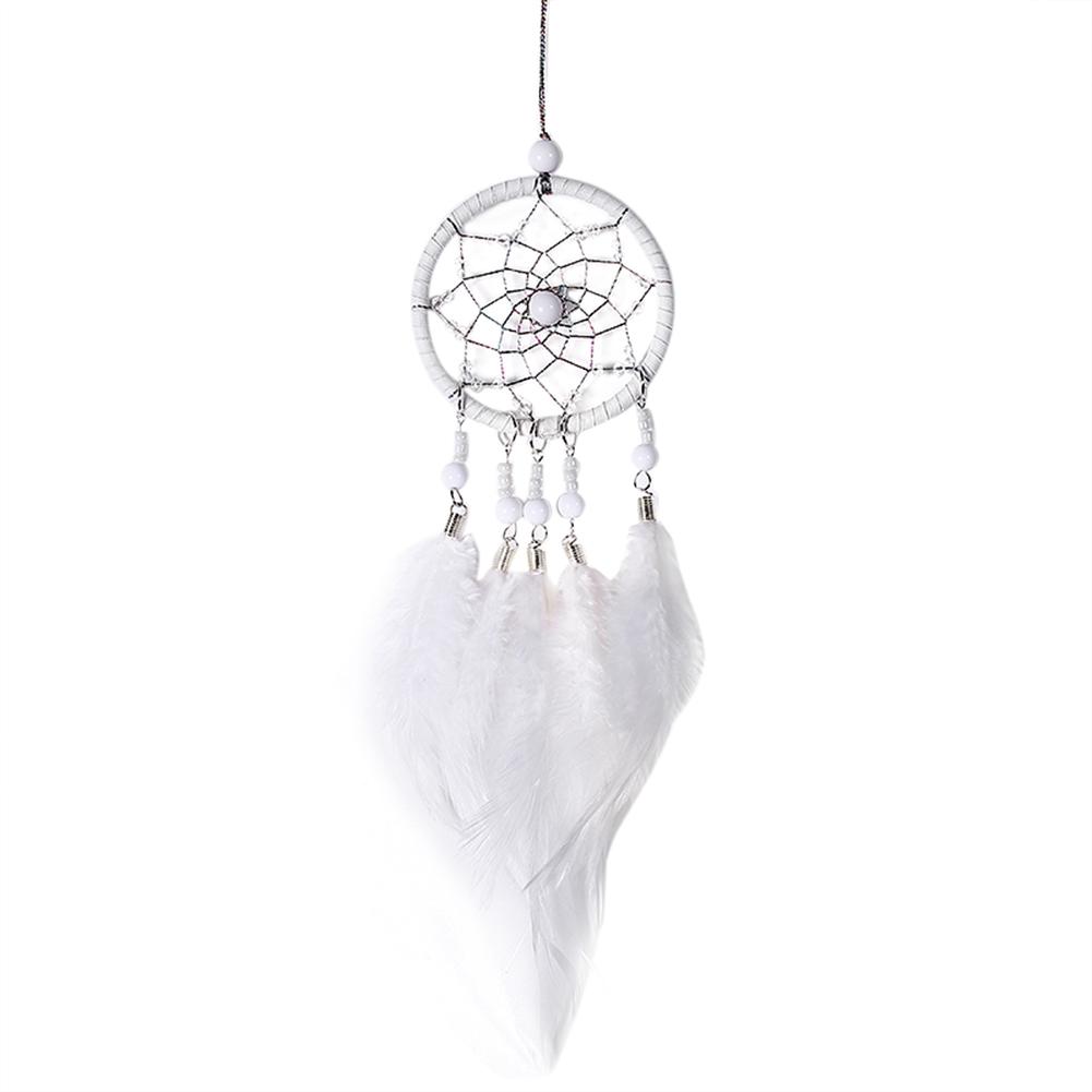 

Handmade Dream Catcher with Feather Wall Car Home Hanging Decor White, 501 Original