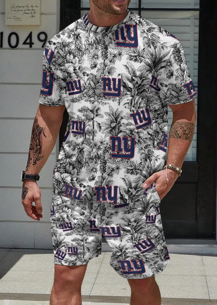 New York Giants Limited Edition Top And Shorts Two-Piece Suits
