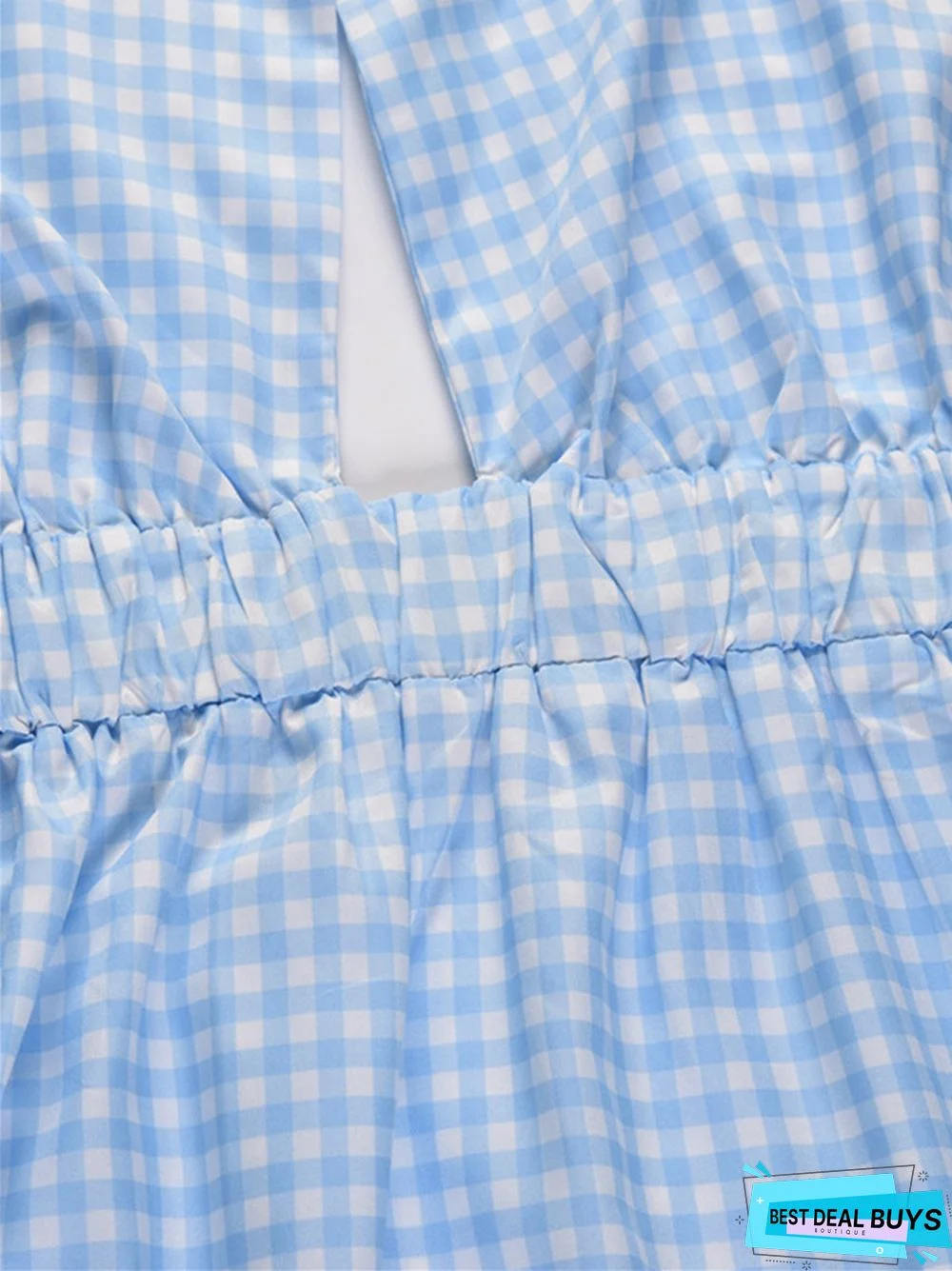 Sexy Backless Waist Dress Temperament Plaid Plus Size Black Dresses