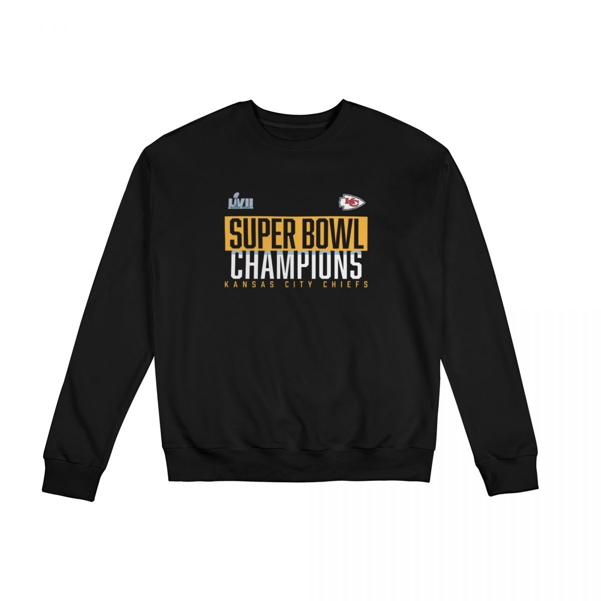 Kansas City Chiefs Super Bowl LVII Champions Foam Finger Unisex Round Neck Sweatshirt