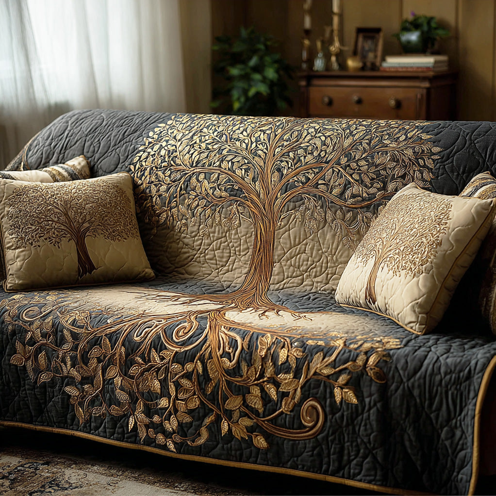 Spirit Tree Quilted Sofa Cover NCU0TD2097 everthome