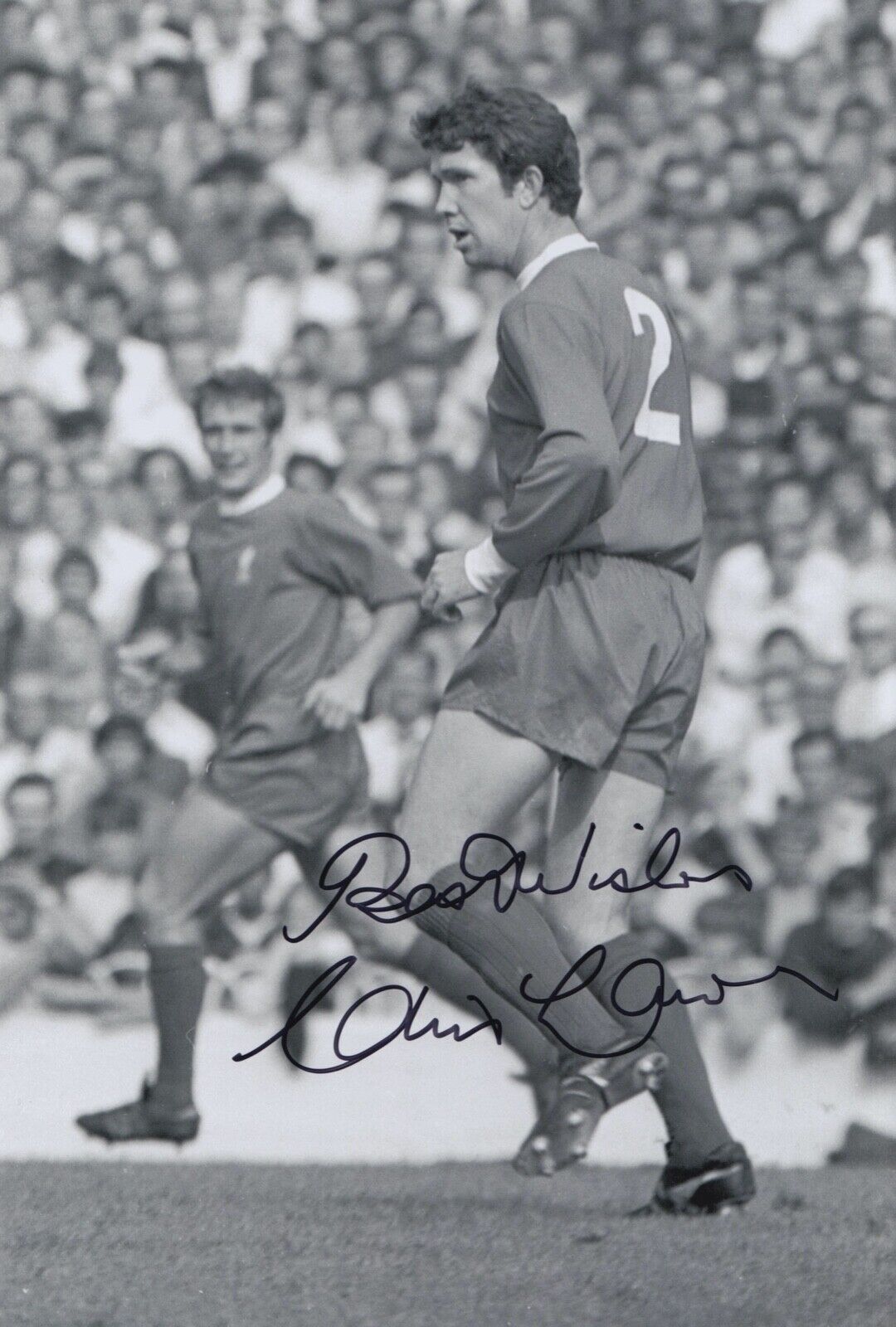 CHRIS LAWLER HAND SIGNED 12X8 Photo Poster painting LIVERPOOL FOOTBALL AUTOGRAPH 4