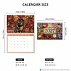 Cat 2027 DIY Diamond Painting Calendar for Adults Flowers Diamond Art Calendars 11.81x9.45 Inch Gem Painting Art Walls Date for Home Business Office Planning Decor