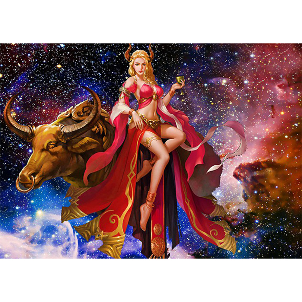 

40*30CM - Round Drill Diamond Painting - Elf Girl, 501 Original