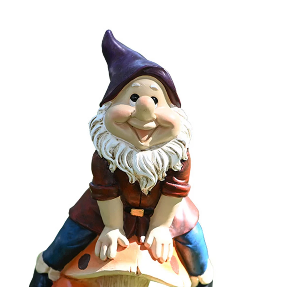 Gnome Dwarf Garden Statue Gift Outdoor Decoration Courtyard Accessories