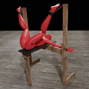 Bondage Breeding Bench with snap links and restraints