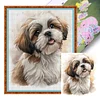 Shih Tzu Dog-11CT Stamped Cross Stitch 40*50cm/15.75*19.69in
