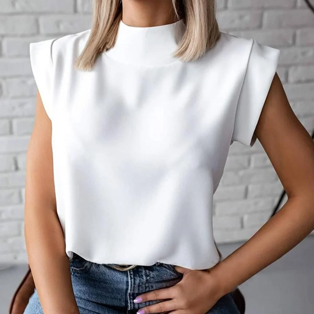 2021 Spring Summer White Loose Sleeveless Top Women O Neck Casual Camis Basic Knitwear Top Streetwear Sport Vest Tops
