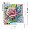 Diamond Painting - Full Round Drill - Rose Butterfly(Canvas|40*40cm)