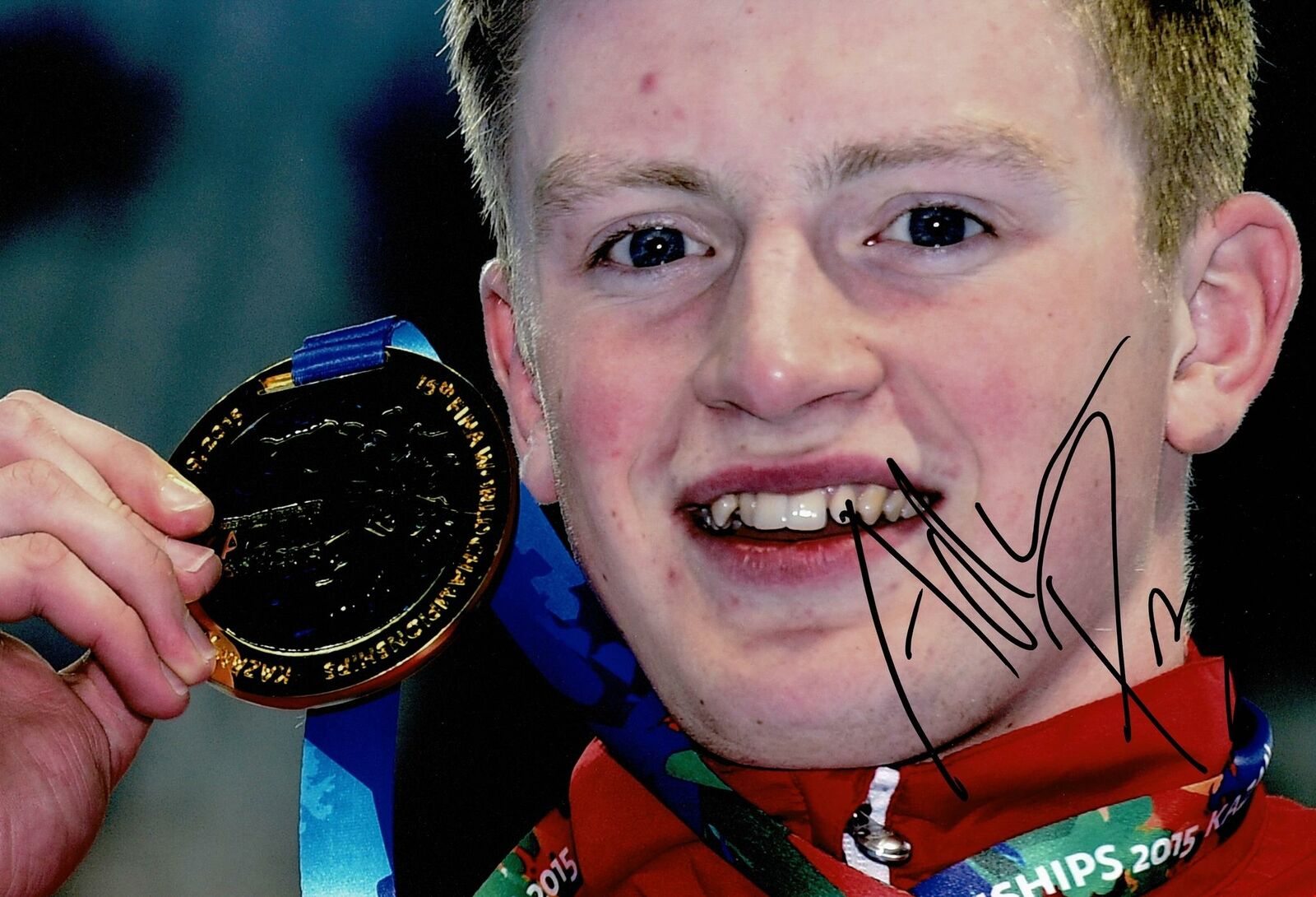 Adam Peaty Signed 12X8 Photo Poster painting Olympic Memorabilia AFTAL COA (A)