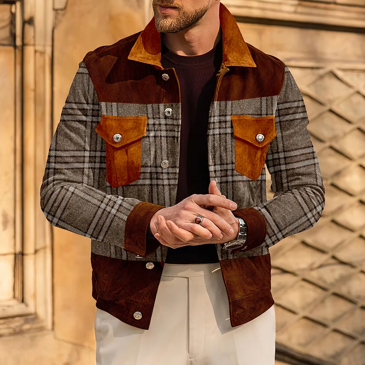 LONG SLEEVE VINTAGE PRINT JACKET