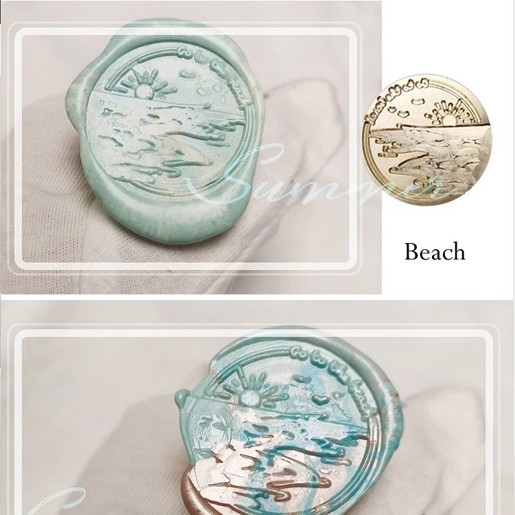 Lemon Beach Sealing Wax Stamps