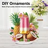 2D Flat Acrylic Ice Cream Fruit DIY Desktop Diamond Art Kits for Adults Beginner