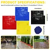 [US Local Warehouse] Concrete Texturing Skin 24x24in Concrete Stamps Mats Set 5 PCS Polyurethane Stamp Stone Tile Texture Mat for Walls/Floors