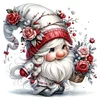 Flower Gnome-18CT Stamped Cross Stitch 30*30cm/11.81*11.81in