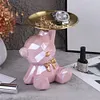 Bear Storage Tray Bear Tray Statue Decorative Jewelry Candy Tray for Home Office