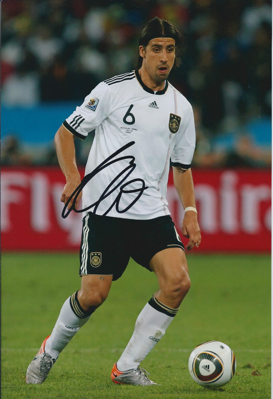 Sami KHEDIRA Autograph 12x8 Photo Poster painting AFTAL COA German National Team Real Madrid