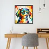 Diamond Painting -DIY Round Drill Oil Colour Bean Dog