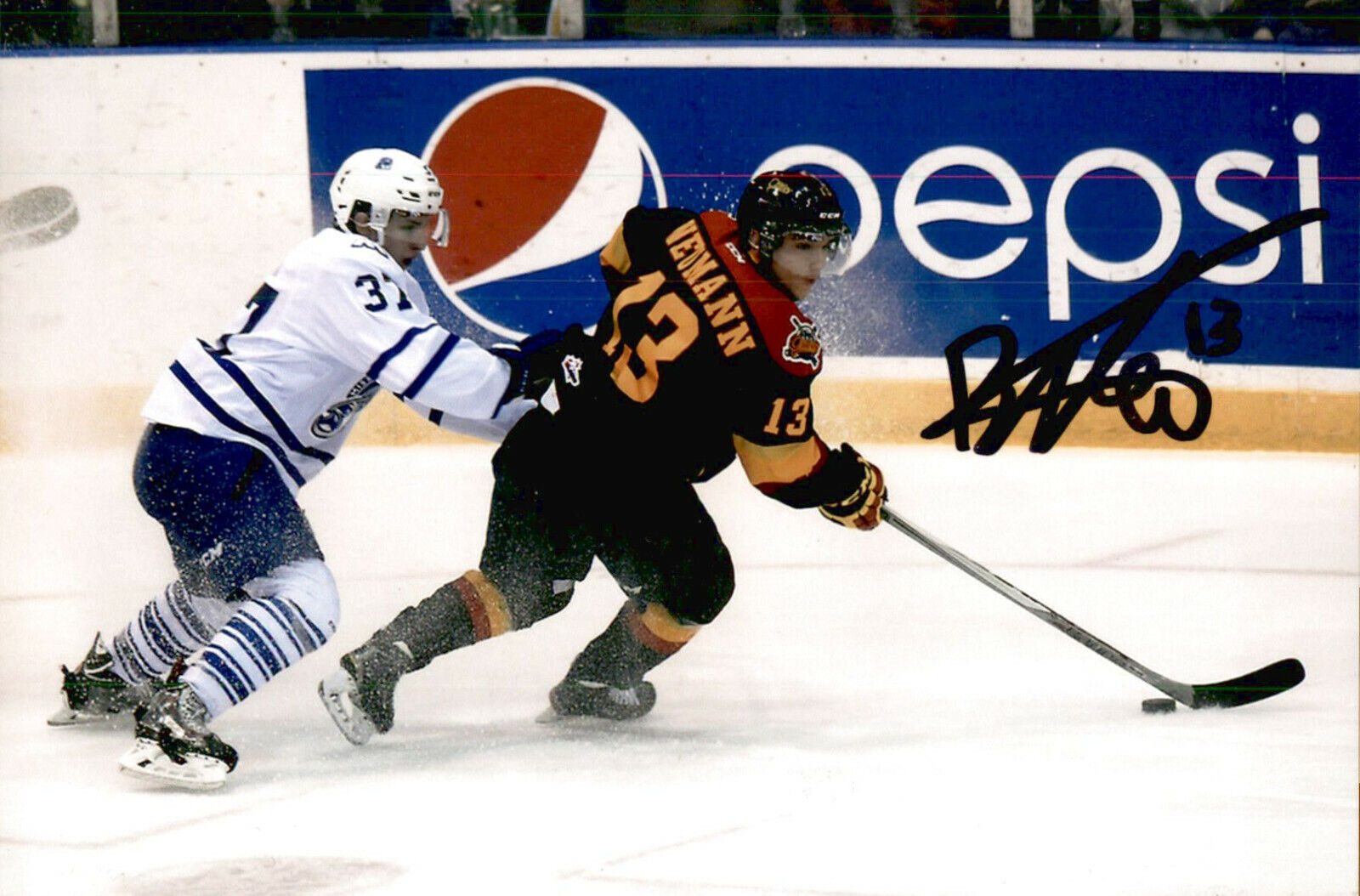 Brett Neumann SIGNED autographed 4x6 Photo Poster painting ERIE OTTERS / KINGSTON FRONTENACS #3