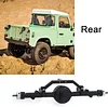 AMK CNC Aluminum Alloy Front Rear Axle Complete Set for 1/10 RC Crawler RC-4WD Gela-nde II TF2 D110 Yo-ta II Axles(Black)