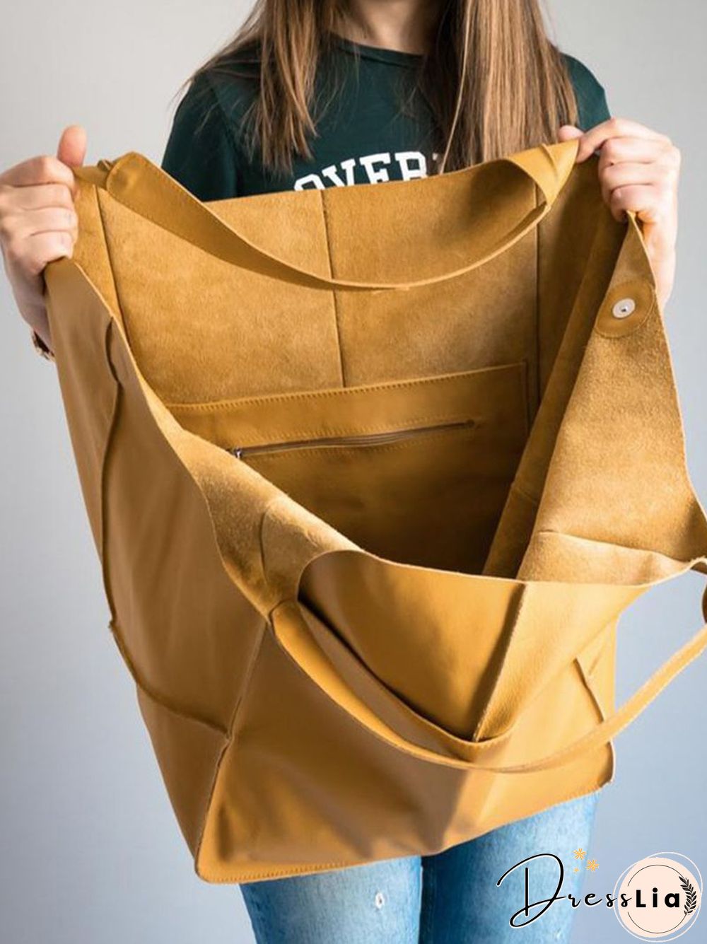 Brown Leather Womens Tote Bags School Handbags