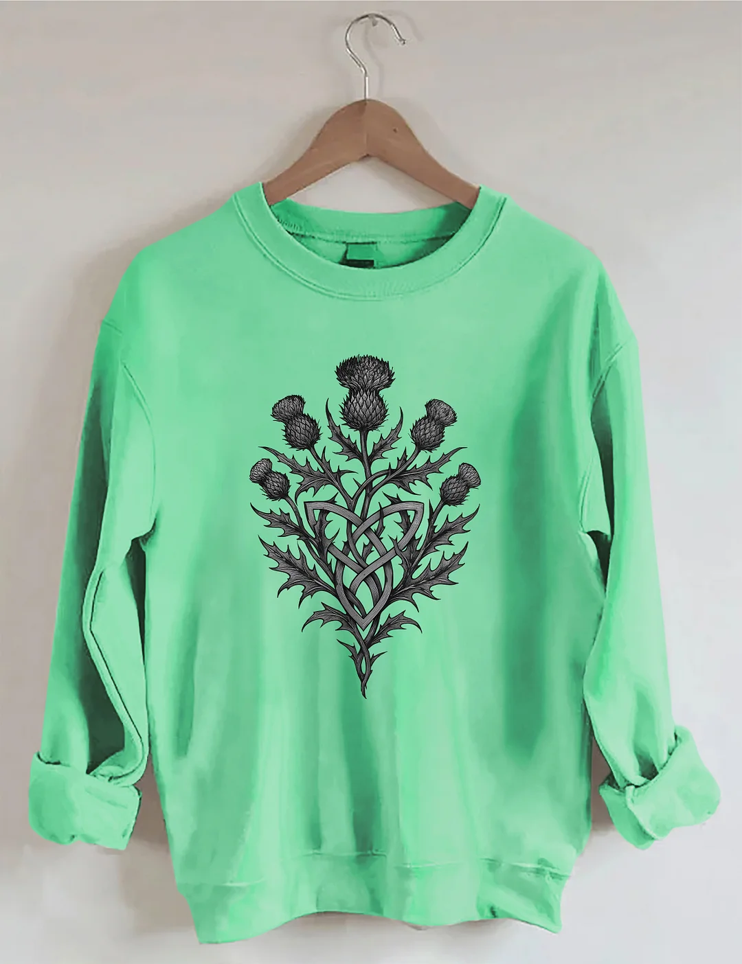 Scottish Thistle Grunge Sweatshirt