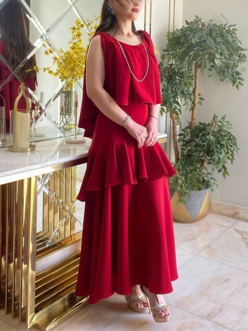 Sexy Lace Multi-layered Sleeveless Prom Dress | Oxredo Shop Ramadan Sale