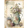 (Big Size)Vase And Bird - 11CT Stamped Cross Stitch - 40*60cm