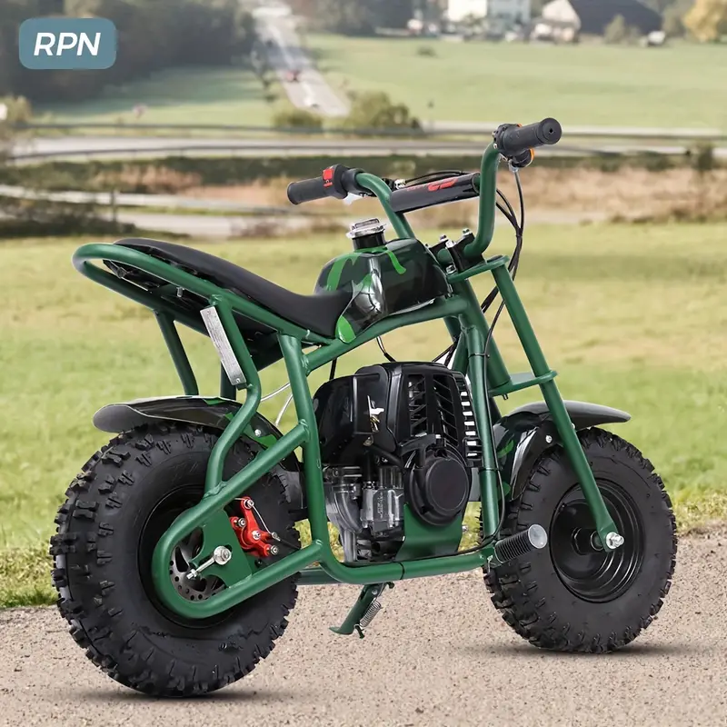RPN DB003, 50CC 2-       , Motocicleta todoterreno a  ,   20 MPH,     de  , asiento acolchado  ,    s y aprobación de la EPA, Soporta   165  . detalles 0