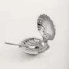 French Retro 304 Stainless Steel Shell Butter Box Jewelry Storage Box